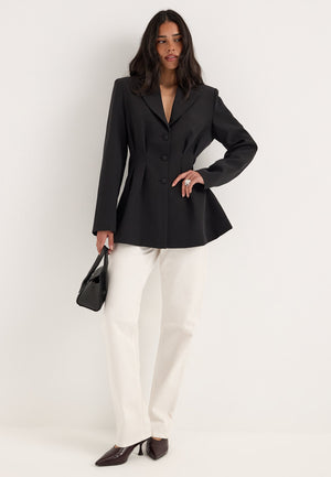 Shaped Blazer Black