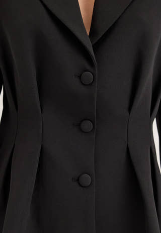 Shaped Blazer Black