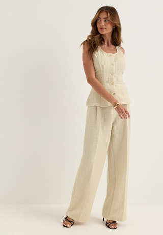 Pcamandia Hw Pants Beige