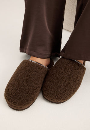 Teddy Slipper Brown