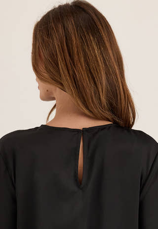 Vionara Lace L/S BLOUSE BLOUSE Black