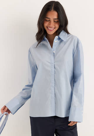 Objzila L/S RE TIE SHIRT Blue