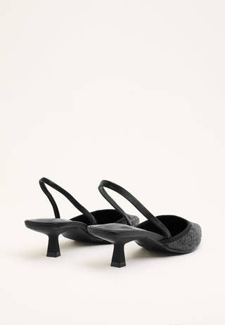 Onlcoco-11 Glitter Slingback Shoes Black