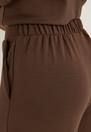 Pcmichelle Scuba Hw Pants Brown