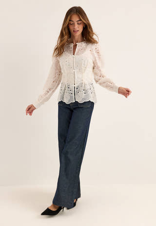 Remake Mandarin Shaped Blouse White