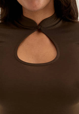 Keyhole Top Brown
