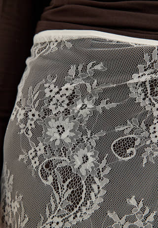 Vialis Wrap Lace Scarf White