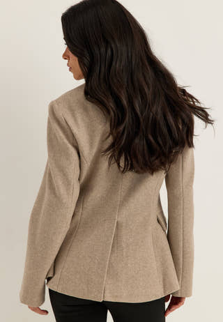 Vizikka L/S WAIST JACKET WAIST Beige