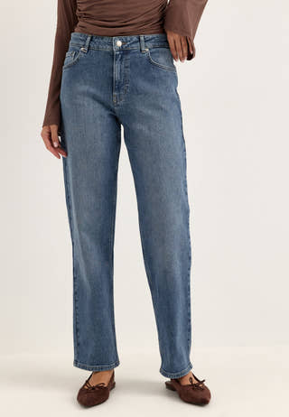 Slim Straight Jeans Blue