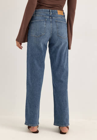 Slim Straight Jeans Blue