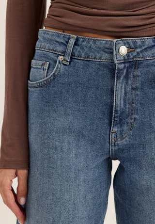Slim Straight Jeans Blue