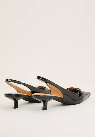 Biakristin Kitten Heel Mary Jane Faux Leather Black