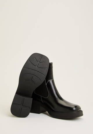 Dorah Leather Boot White