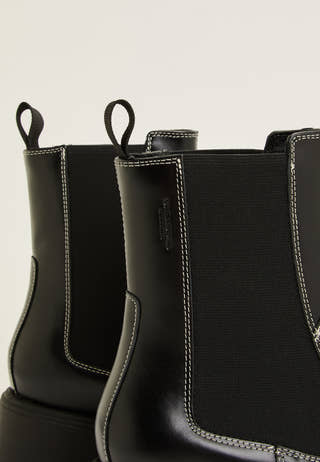 Dorah Leather Boot White