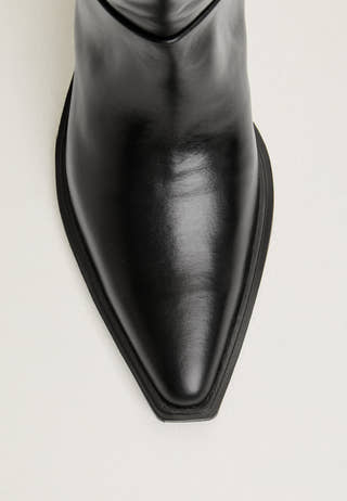 Kelsey Tall Leather Boot Black