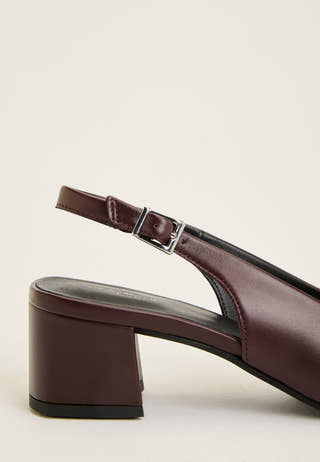 Marta Leather Pumps Red