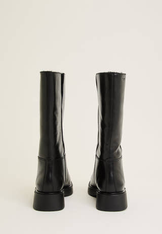 Jillian Leather Boot Black
