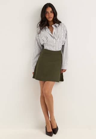 Vmelly Nw Skater Skirt Green