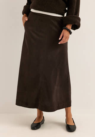 Vmkatty H/W 7/8 SKIRT Brown