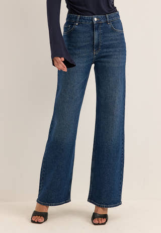 Wide Leg Jeans Blue