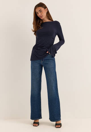 Wide Leg Jeans Blue