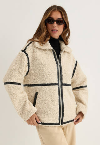 Onlparis Teddy Jacket White