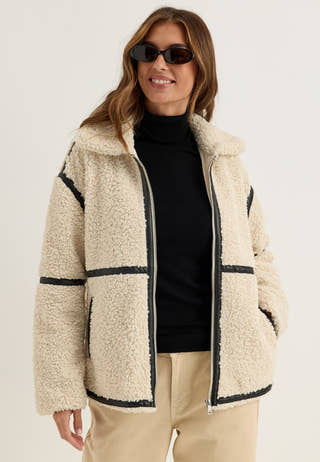 Onlparis Teddy Jacket White