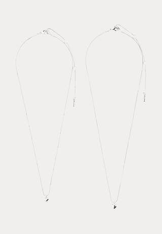 Penina Gift Set, Necklace & Earstuds, silver-plated Silver