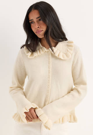 Yasfrilo Ls Knit Cardigan