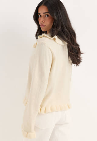 Yasfrilo Ls Knit Cardigan