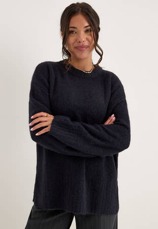 Pctina Ls O-neck Knit Blue