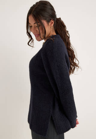 Pctina Ls O-neck Knit Blue