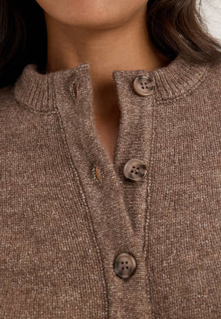 Pcaico Cape Knit Cardigan Brown