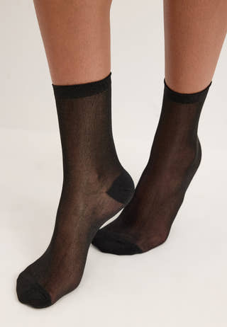 Pcellamia Glitter Socks Black
