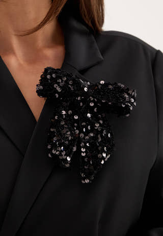 Pckam Bow Hairclip Black