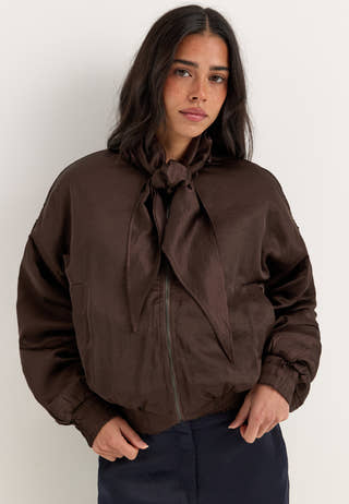 Vmpenny Ls Bow Bomber Brown