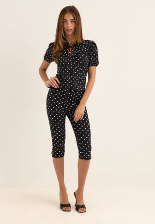 Capri Trousers Dotted