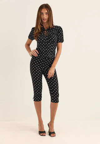 Capri Trousers Dotted