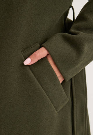 Vmfortuneaya Xtra Long Coat Green