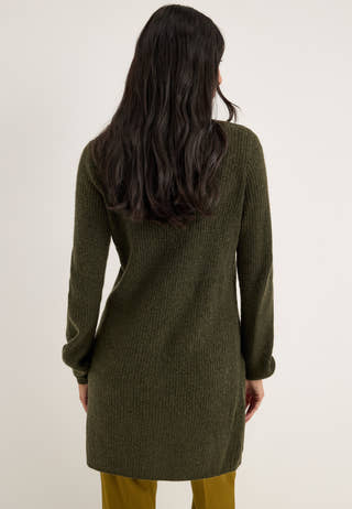 Vmkarla Ls V-neck Button Abk Dress Green