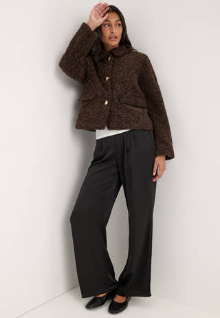 Vmelenaholly Short Jacket Brown