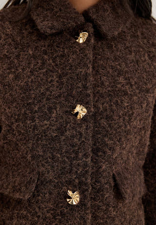 Vmelenaholly Short Jacket Brown