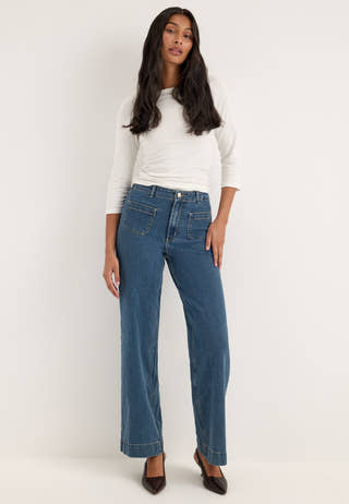 Vmkayla Hr Wide Pocket J Blue Mix Blue