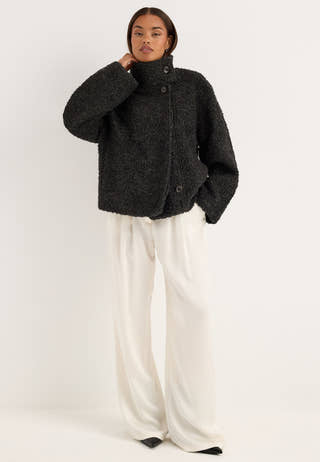 Objdiola L/S SHORT JACKET Grey