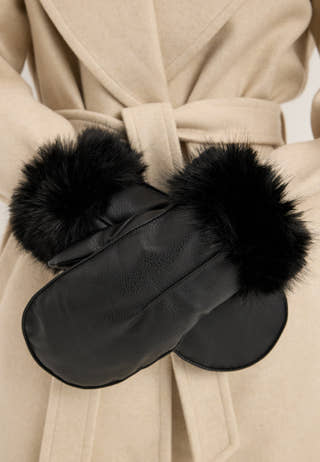 Objjune Mittens Div Black