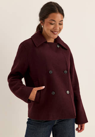 Slwzia-alma Wool Blend Jacket Red