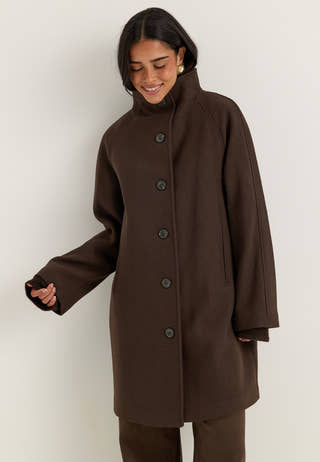 Slwzia-vinni Wool Blend Coat Brown