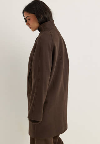 Slwzia-vinni Wool Blend Coat Brown