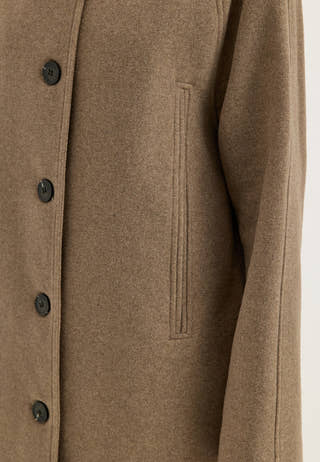 Slwzia-vinni Wool Blend Coat Beige