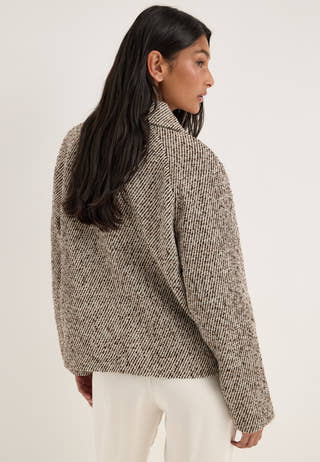 Vikamille L/S SHORT JACKET Beige